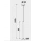 Pendule, Lustre suspendate - Pendul LED tubular design modern minimalist CALA alb