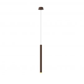 Pendule, Lustre suspendate - Pendul LED tubular design modern minimalist CALA corten