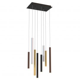 Pendule, Lustre suspendate - Lustra cu 8 pendule LED design modern minimalist CALA multicolor