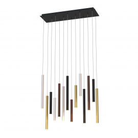 Pendule, Lustre suspendate - Lustra cu 14 pendule LED design modern minimalist CALA multicolor