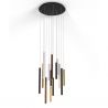 Lustra cu 14 pendule LED design modern minimalist CALA multicolor