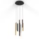 Lustra cu 8 pendule LED design modern minimalist CALA multicolor