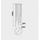 Pendule, Lustre suspendate - Lustra cu 8 pendule LED design modern minimalist CALA multicolor