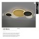 Lustre aplicate - Lustra LED aplicata moderna design circular Umbra