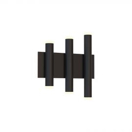 Aplice, corpuri de iluminat pentru pereti - Aplica de perete LED tubular design minimalist CALA negru