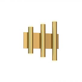 Aplice, corpuri de iluminat pentru pereti - Aplica de perete LED tubular design minimalist CALA auriu