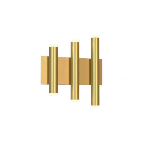 Aplice, corpuri de iluminat pentru pereti - Aplica de perete LED tubular design minimalist CALA auriu