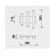 Aplice, corpuri de iluminat pentru pereti - Aplica de perete LED tubular design minimalist CALA auriu