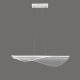 Lustra suspendata LED dimabil design deosebit Bianca