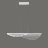 Lustra suspendata LED dimabil design deosebit Bianca