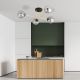 Plafoniere - Plafoniera 4L design modern Magnum negru, auriu, grafit