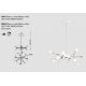 Candelabre, Lustre - Lustra LED dimabil design modern ADN alb Medium