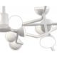 Candelabre, Lustre - Lustra LED dimabil design modern ADN alb Medium