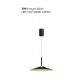 Pendule, Lustre suspendate - Lustra/Pendul LED reglabil CALICE negru 16W