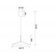 Pendule, Lustre suspendate - Lustra/Pendul LED reglabil CALICE verde 16W