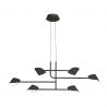 Lustra LED suspendata design modern CAPUCCINA 45W negru