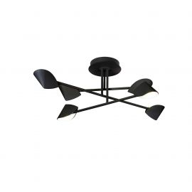 Lustre aplicate - Lustra LED aplicata design modern CAPUCCINA 45W negru