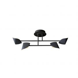 Lustre aplicate - Lustra LED aplicata design modern CAPUCCINA 30W negru