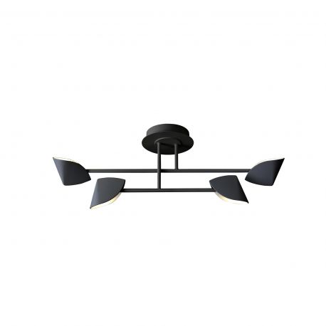 Lustre aplicate - Lustra LED aplicata design modern CAPUCCINA 30W negru