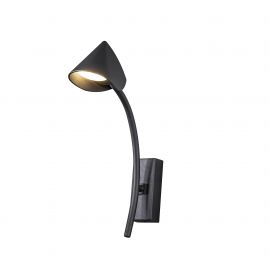 Aplice, corpuri de iluminat pentru pereti - Aplica LED de perete design modern CAPUCCINA negru