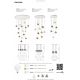 Pendule, Lustre suspendate - Lustra suspendata design modern decorativ GALAXIA 15L