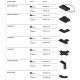Accesorii iluminat - Accesoriu, Conector liniar negru pentru sinele magnetice Radity
