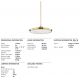 Pendule, Lustre suspendate - Pendul LED design modern DRAPER