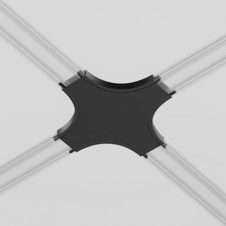 Accesorii iluminat - Accesoriu, X-CONNECTOR negru pentru sinele magnetice Radity