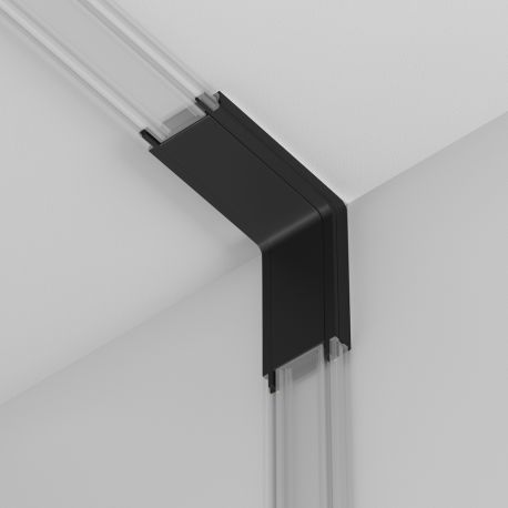 Accesorii iluminat - Accesoriu, CORNER CONNECTOR negru pentru sinele magnetice Radity