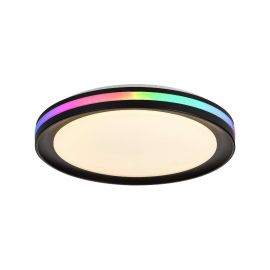 Plafoniere - Plafoniera LED RGB dimabila cu telecomanda GAMER neagra