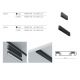 Accesorii iluminat - HOLDER negru 22,2cm, Accesoriu directionabil pentru sina magnetica Radity