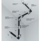 Accesorii iluminat - Accesoriu POWER INPUT, Conector electric pentru sinele magnetice Exility