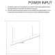 Accesorii iluminat - Accesoriu POWER INPUT, Conector electric pentru sinele magnetice Exility