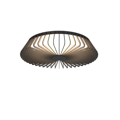 Plafoniere - Plafoniera LED Smart dimabila cu telecomanda HIMALAYA 56W neagra
