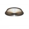 Plafoniera LED Smart dimabila cu telecomanda HIMALAYA 56W neagra