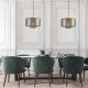 Pendule, Lustre suspendate - Lustra/Pendul modern design decorativ JARRAS 40cm cupru