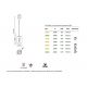 Pendule, Lustre suspendate - Pendul modern design decorativ JARRAS Xs crom