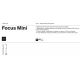 Spoturi, Proiectoare pe sina - Pendul, accesoriu pentru sinele monofazate Unity, Focus Mini alb