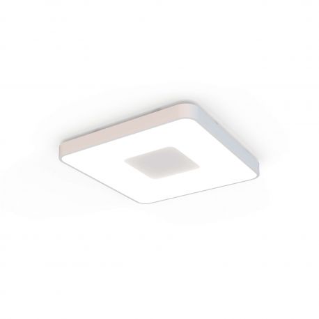 Plafoniere - Plafoniera LED Smart dimabila cu telecomanda COIN 54x54cm alba