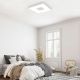Plafoniere - Plafoniera LED Smart dimabila cu telecomanda COIN 54x54cm alba