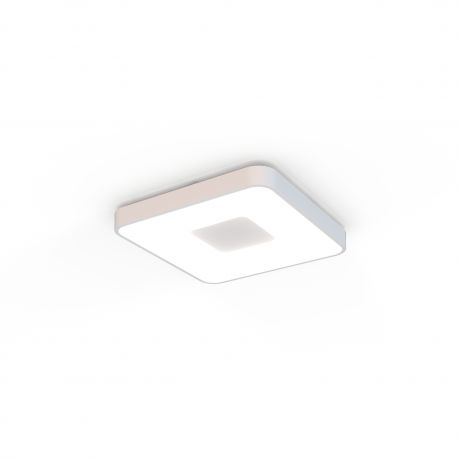 Plafoniere - Plafoniera LED Smart dimabila cu telecomanda COIN 34x34cm alba