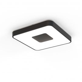 Plafoniere - Plafoniera LED Smart dimabila cu telecomanda COIN 44x44cm neagra