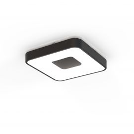 Plafoniere - Plafoniera LED Smart dimabila cu telecomanda COIN 34x34cm neagra