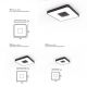 Plafoniere - Plafoniera LED Smart dimabila cu telecomanda COIN 34x34cm neagra