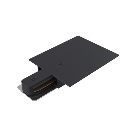 Accesorii iluminat - Accesoriu, Capat negru cu alimentare pentru sina incastrabila Unity