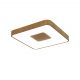 Plafoniere - Plafoniera LED Smart dimabila cu telecomanda COIN 44x44cm lemn