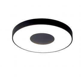 Plafoniere - Plafoniera LED Smart dimabila cu telecomanda COIN Ø65cm neagra
