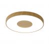 Plafoniera LED Smart dimabila cu telecomanda COIN 65cm lemn