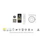 Plafoniere - Plafoniera LED Smart dimabila cu telecomanda COIN 50cm lemn