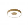 Plafoniera LED Smart dimabila cu telecomanda COIN 38cm lemn